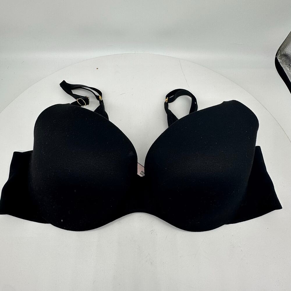 Victoria's Secret Red and Black Lined Demi Bras Size 34C Lot of Two Sexy - Picture 7 of 10
